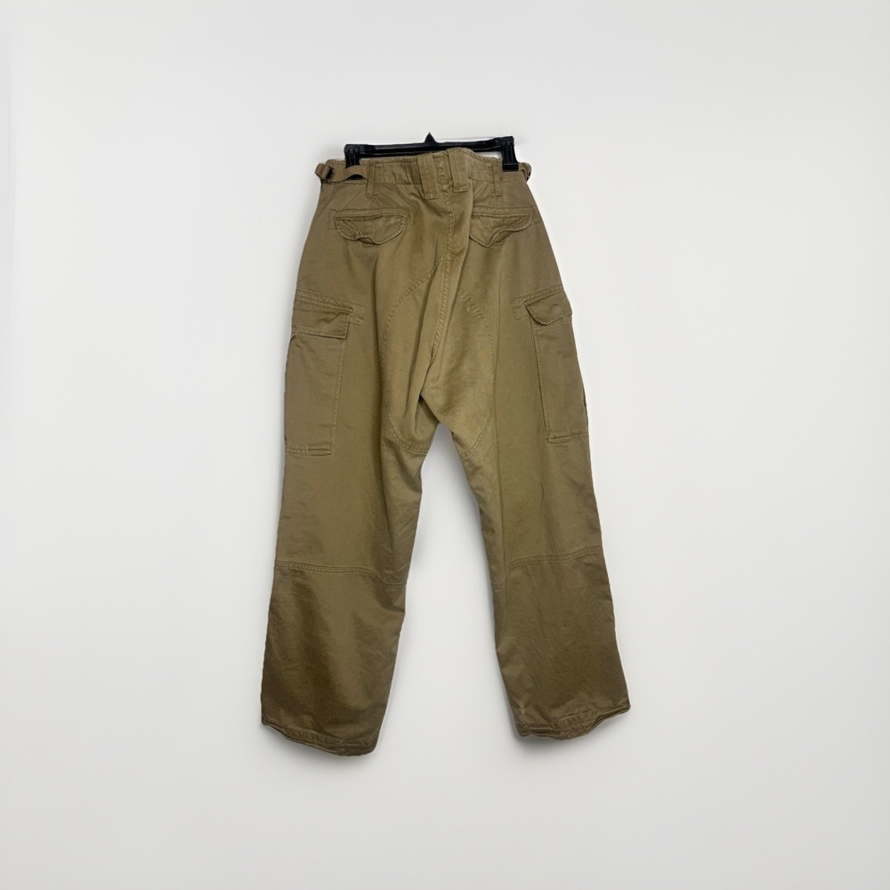 Vtg Ralph Lauren Trousers Mens W35 L30 Brown Khaki Paratrooper Cargo Polo